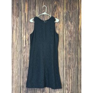 Ann Taylor Factory Navy Lace Sheath Dress Womens 12 Sleeveless Cocktail